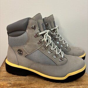 Timberland 6'' Field Boot Waterproof Grey Suede - Winter Streetwear Work Boot
